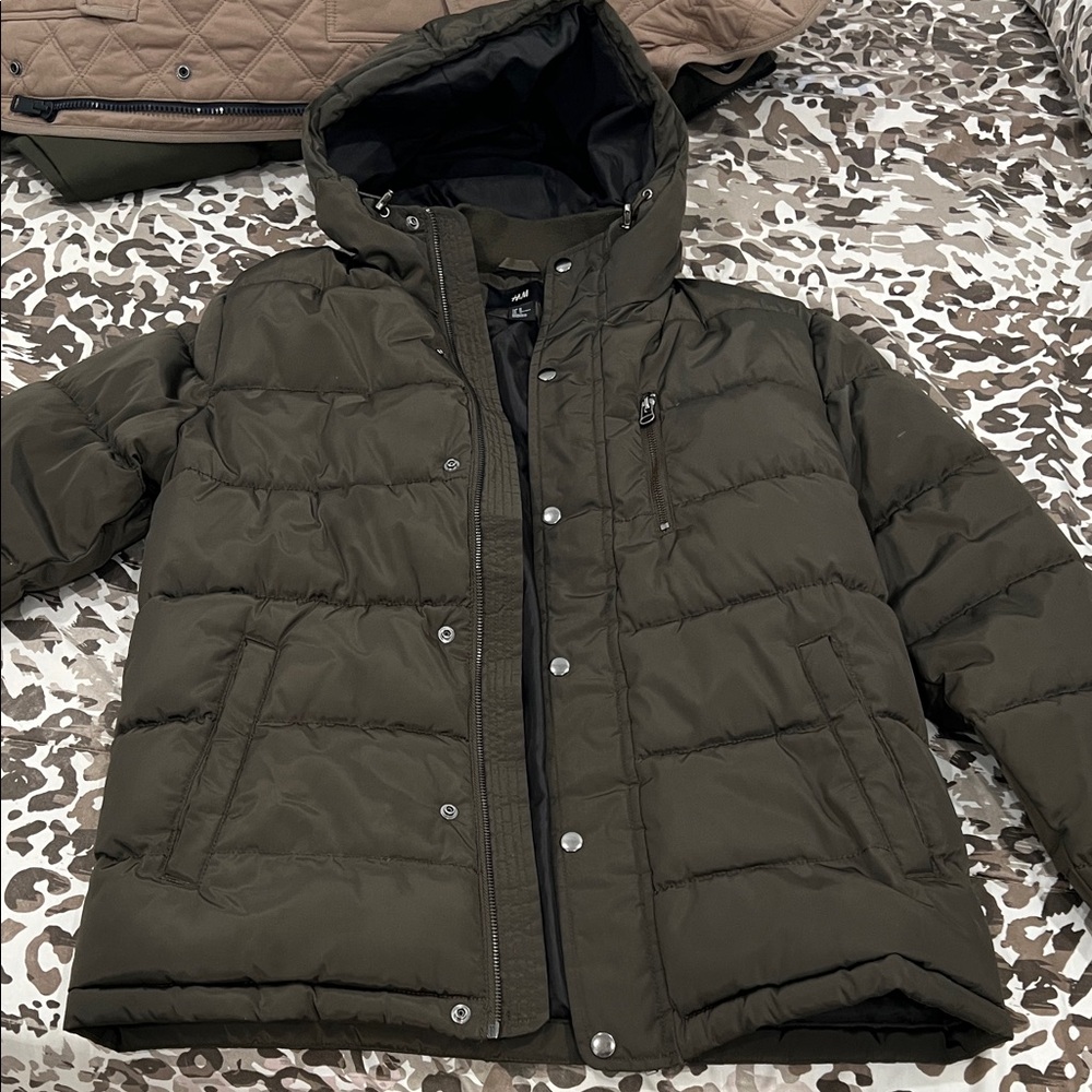 H&M Olive Green Puffer Jacket